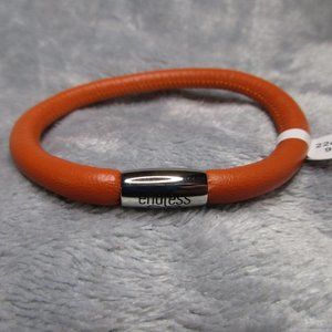 Endless Single Coral Leather Bracelet By JLO 9 inch NEW A41